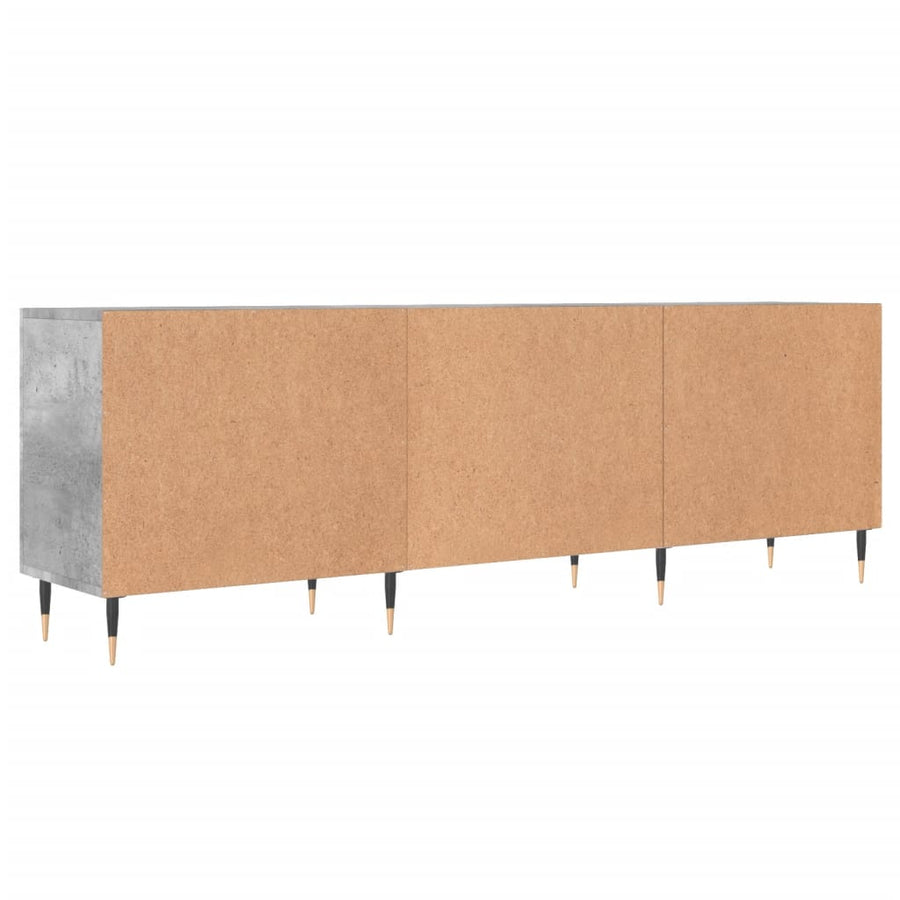 Tv-Meubel 150X30X50 Cm Bewerkt Hout Betongrijs