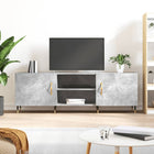 Tv-meubel 150x30x50 cm bewerkt hout betongrijs