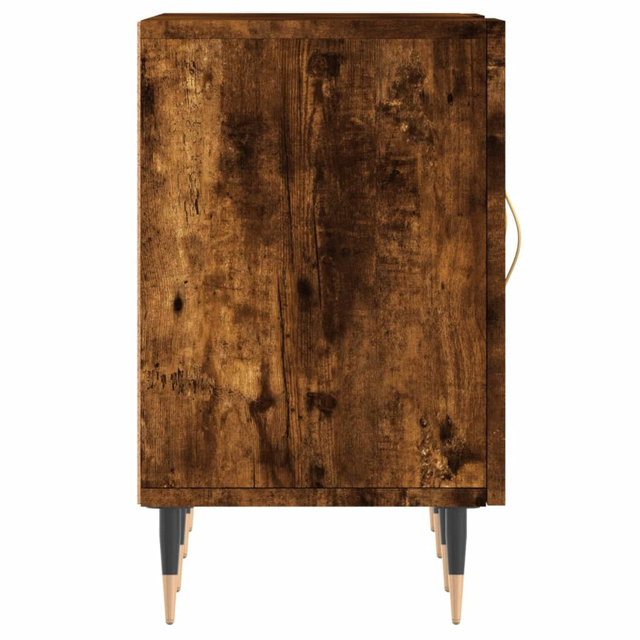 Tv-meubel 150x30x50 cm bewerkt hout gerookt eikenkleurig