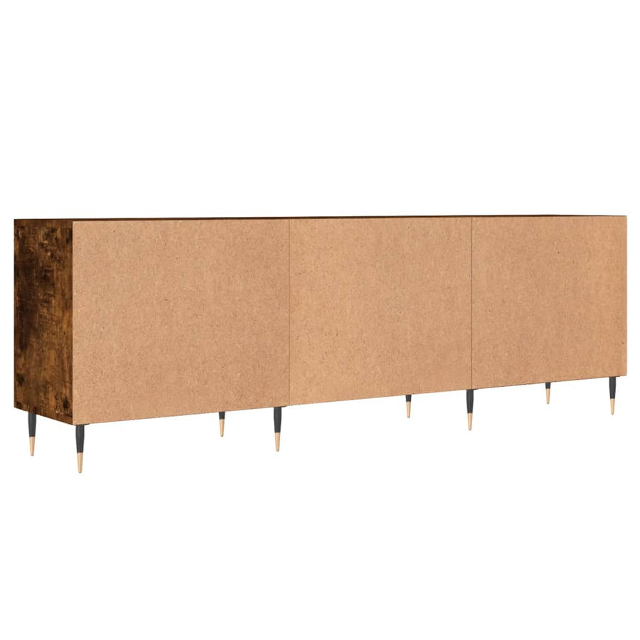Tv-meubel 150x30x50 cm bewerkt hout gerookt eikenkleurig