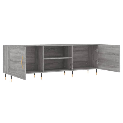 Tv-Meubel 150X30X50 Cm Bewerkt Hout Eikenkleurig Grijs sonoma