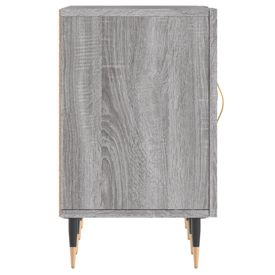Tv-Meubel 150X30X50 Cm Bewerkt Hout Eikenkleurig Grijs sonoma