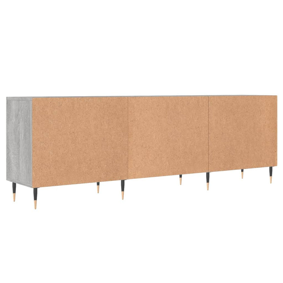 Tv-Meubel 150X30X50 Cm Bewerkt Hout Eikenkleurig Grijs sonoma