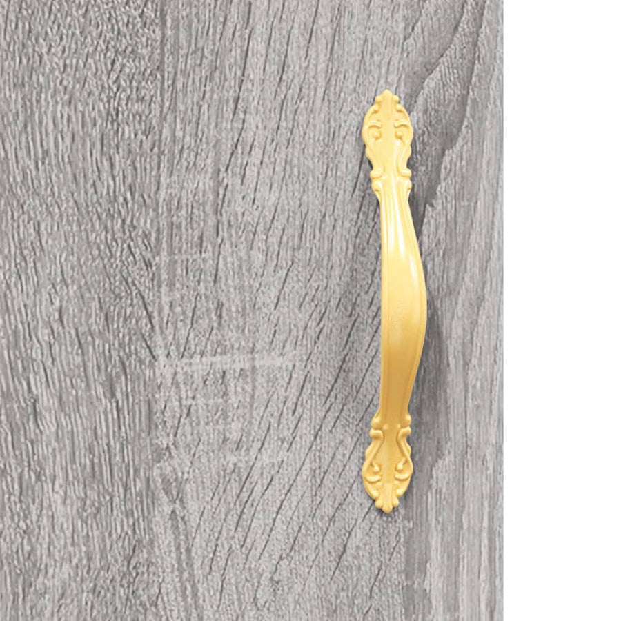 Tv-Meubel 150X30X50 Cm Bewerkt Hout Eikenkleurig Grijs sonoma