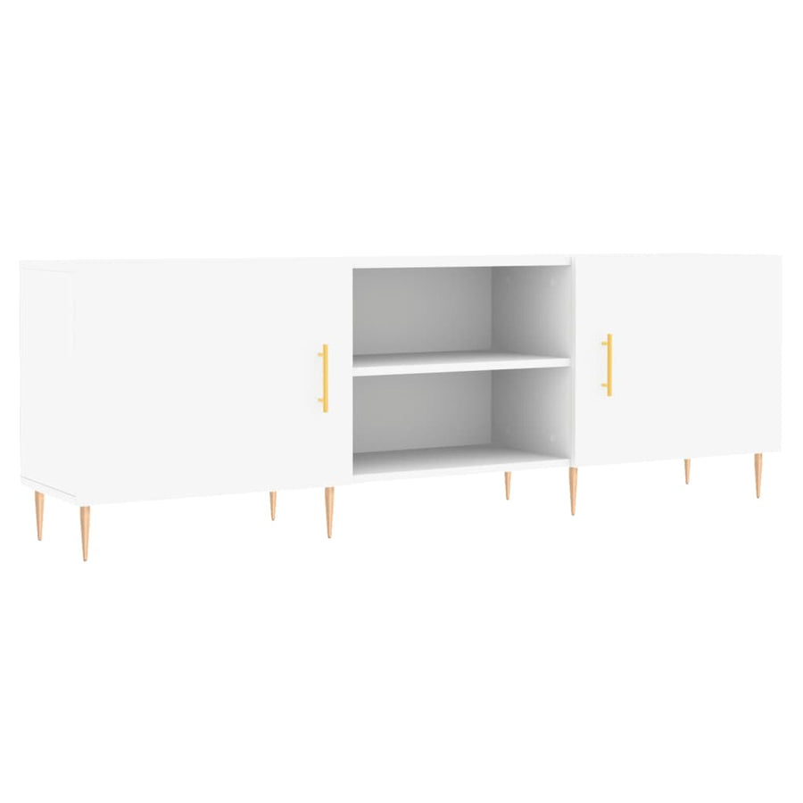 Tv-Meubel 50X30X50 Cm Bewerkt Hout Wit