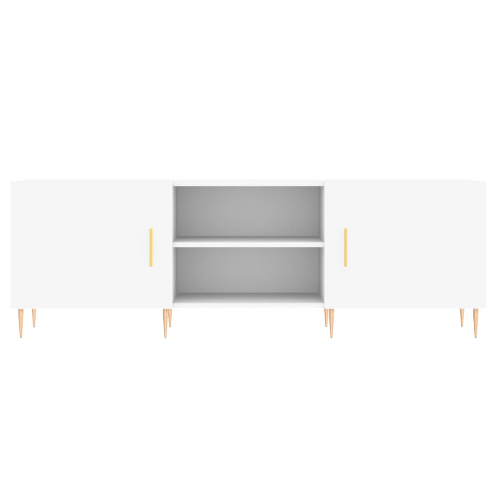 Tv-Meubel 50X30X50 Cm Bewerkt Hout Wit