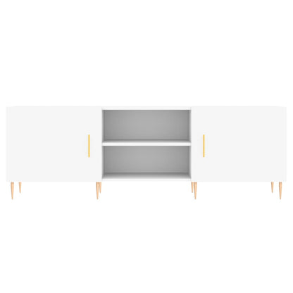 Tv-Meubel 50X30X50 Cm Bewerkt Hout Wit