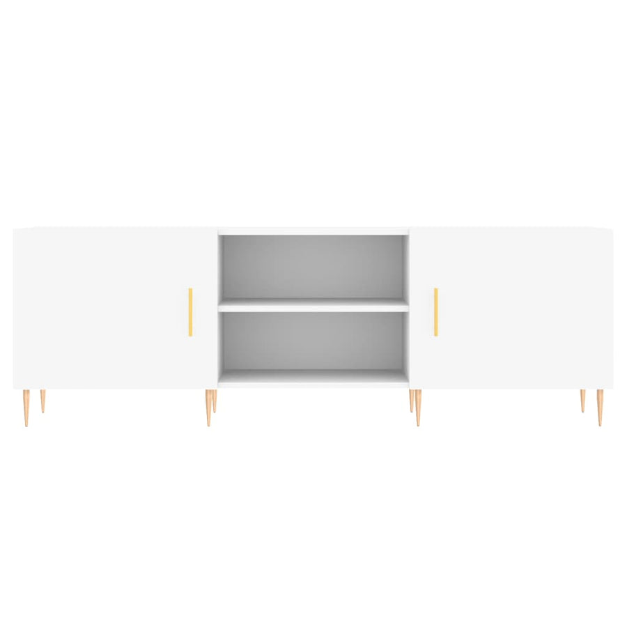 Tv-Meubel 50X30X50 Cm Bewerkt Hout Wit