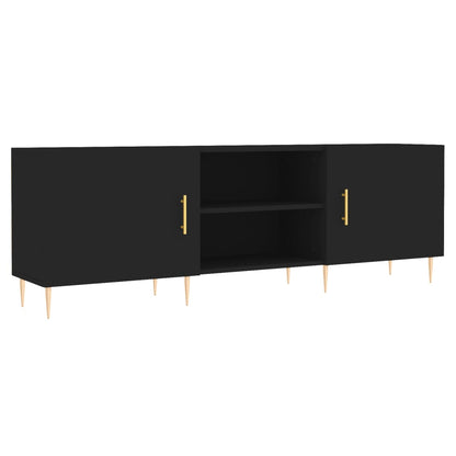 Tv-Meubel 50X30X50 Cm Bewerkt Hout Zwart