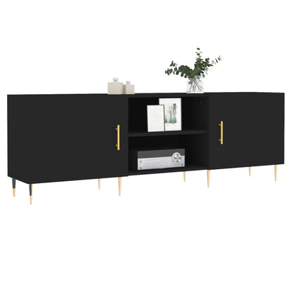 Tv-Meubel 50X30X50 Cm Bewerkt Hout Zwart