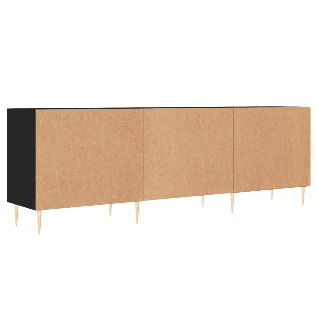 Tv-Meubel 50X30X50 Cm Bewerkt Hout Zwart