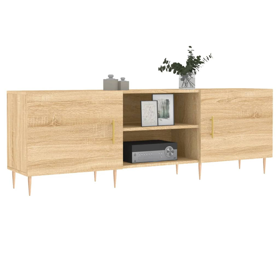 Tv-Meubel 50X30X50 Cm Bewerkt Hout Kleurig Sonoma eiken