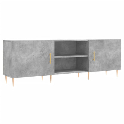Tv-Meubel 150X30X50 Cm Bewerkt Hout Betongrijs