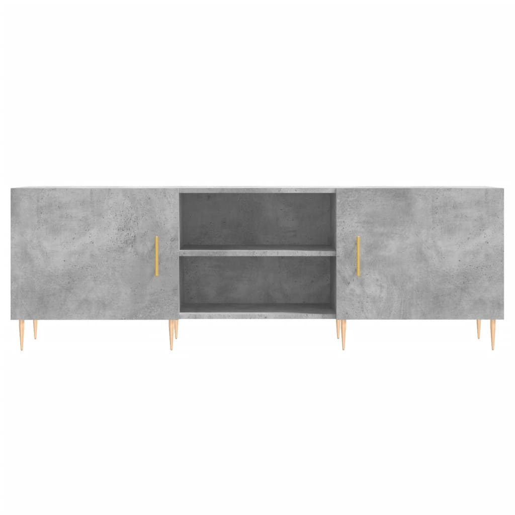Tv-Meubel 150X30X50 Cm Bewerkt Hout Betongrijs
