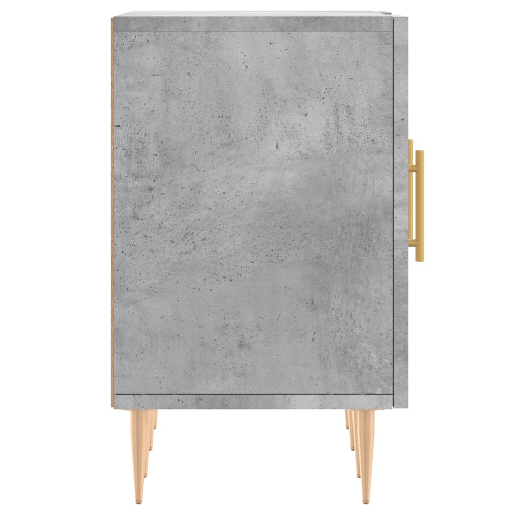 Tv-Meubel 150X30X50 Cm Bewerkt Hout Betongrijs
