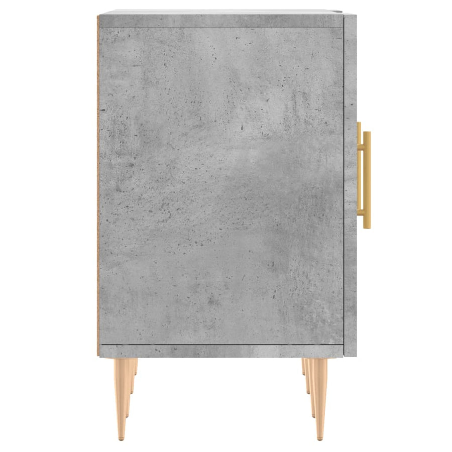 Tv-Meubel 150X30X50 Cm Bewerkt Hout Betongrijs