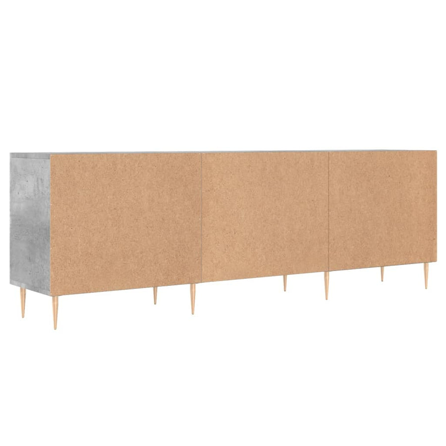 Tv-Meubel 150X30X50 Cm Bewerkt Hout Betongrijs