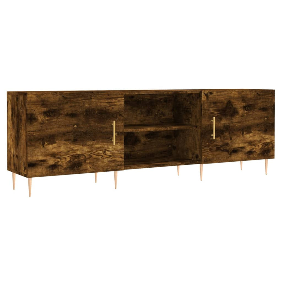 Tv-Meubel 150X30X50 Cm Bewerkt Hout Kleurig Gerookt eiken