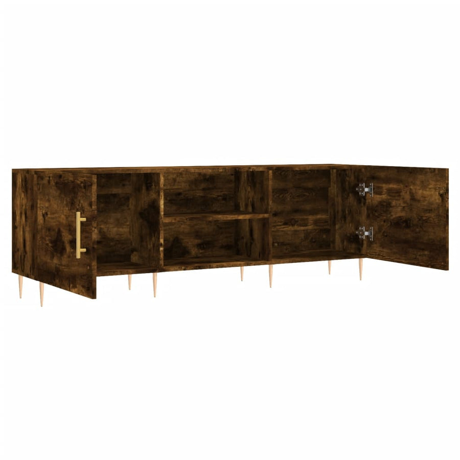 Tv-Meubel 150X30X50 Cm Bewerkt Hout Kleurig Gerookt eiken