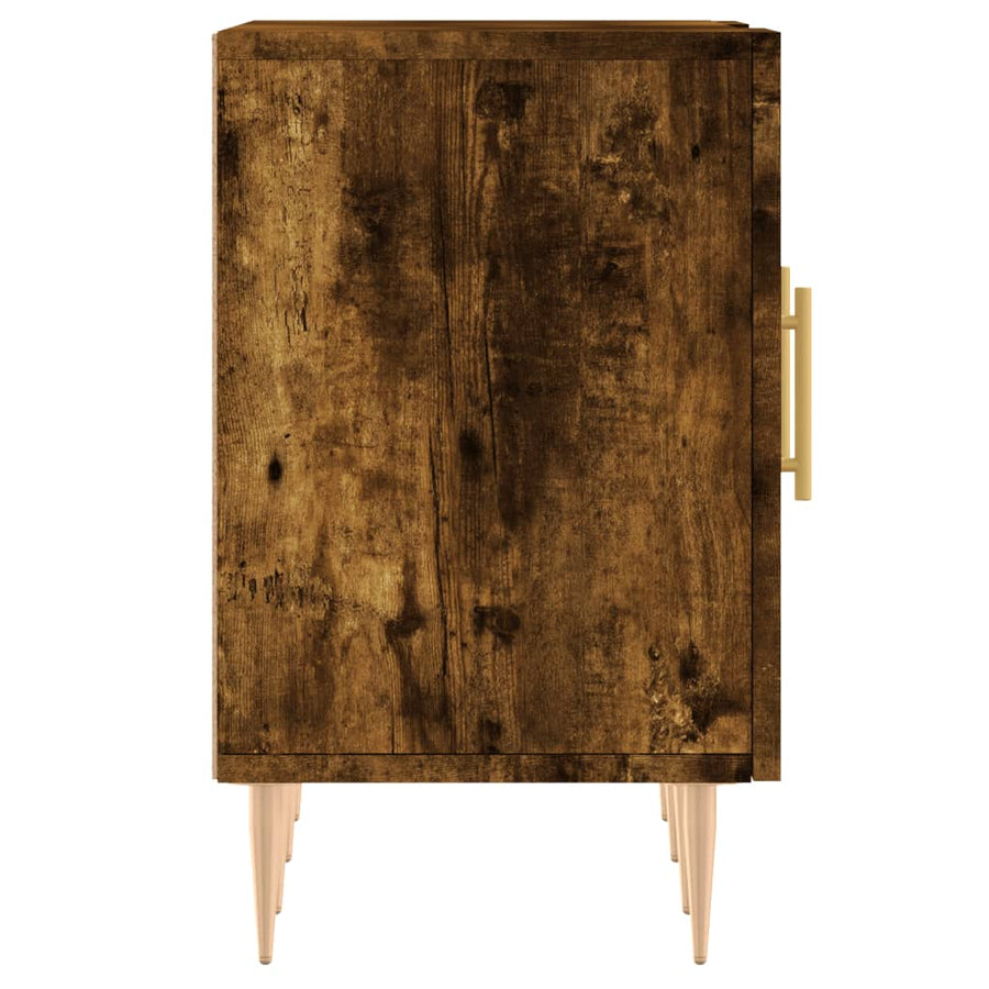 Tv-Meubel 150X30X50 Cm Bewerkt Hout Kleurig Gerookt eiken