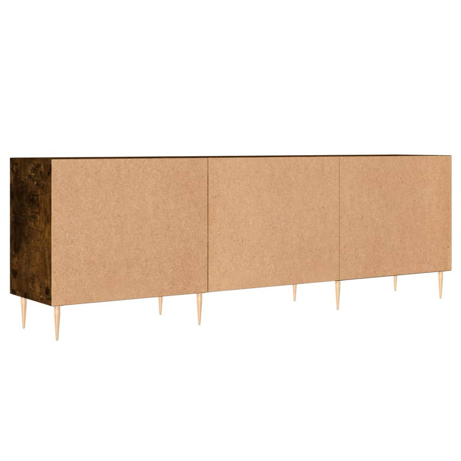 Tv-Meubel 150X30X50 Cm Bewerkt Hout Kleurig Gerookt eiken