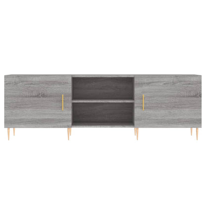 Tv-Meubel 150X30X50 Cm Bewerkt Hout Eikenkleurig Grijs sonoma