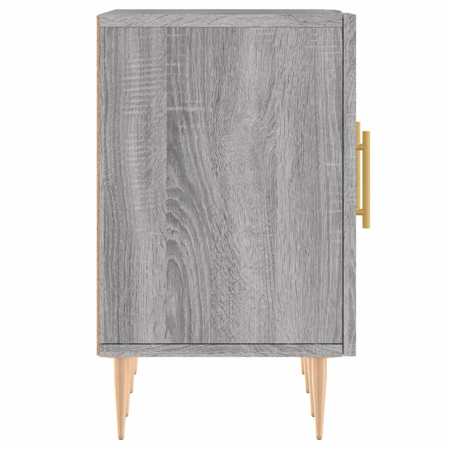Tv-Meubel 150X30X50 Cm Bewerkt Hout Eikenkleurig Grijs sonoma