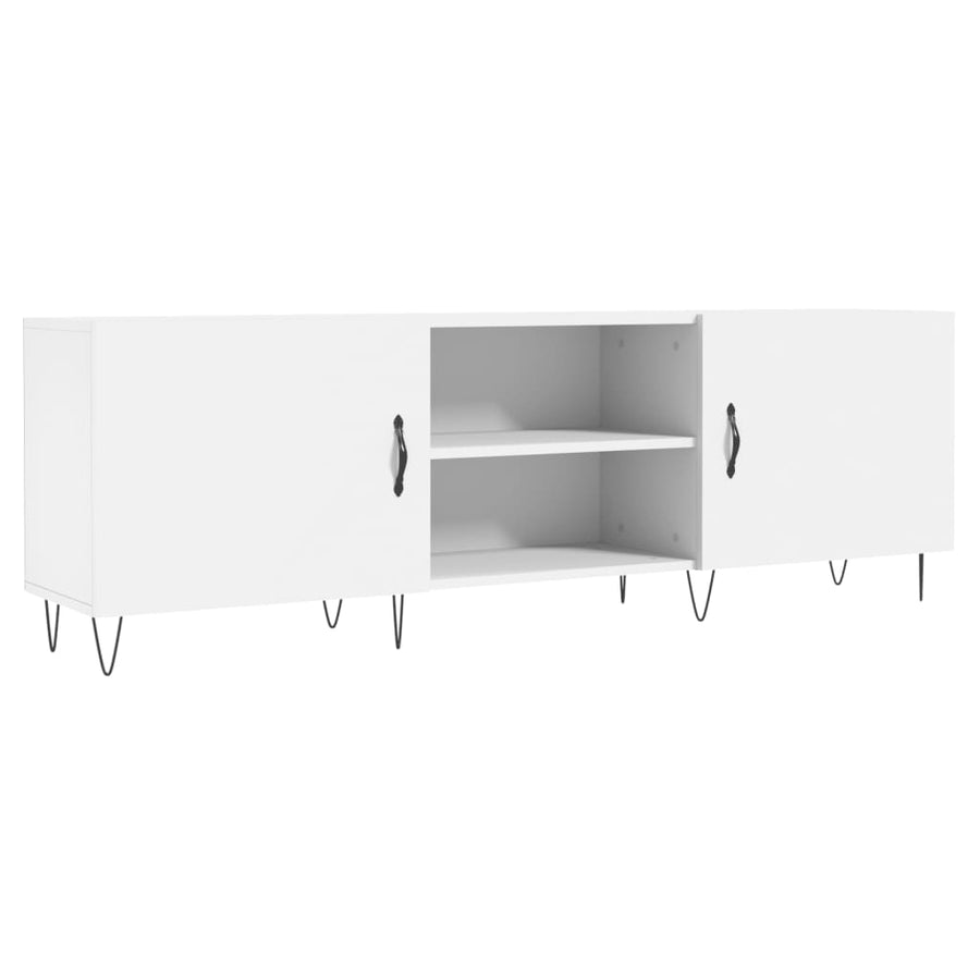 Tv-Meubel 50X30X50 Cm Bewerkt Hout Wit