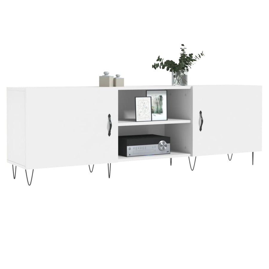 Tv-Meubel 50X30X50 Cm Bewerkt Hout Wit