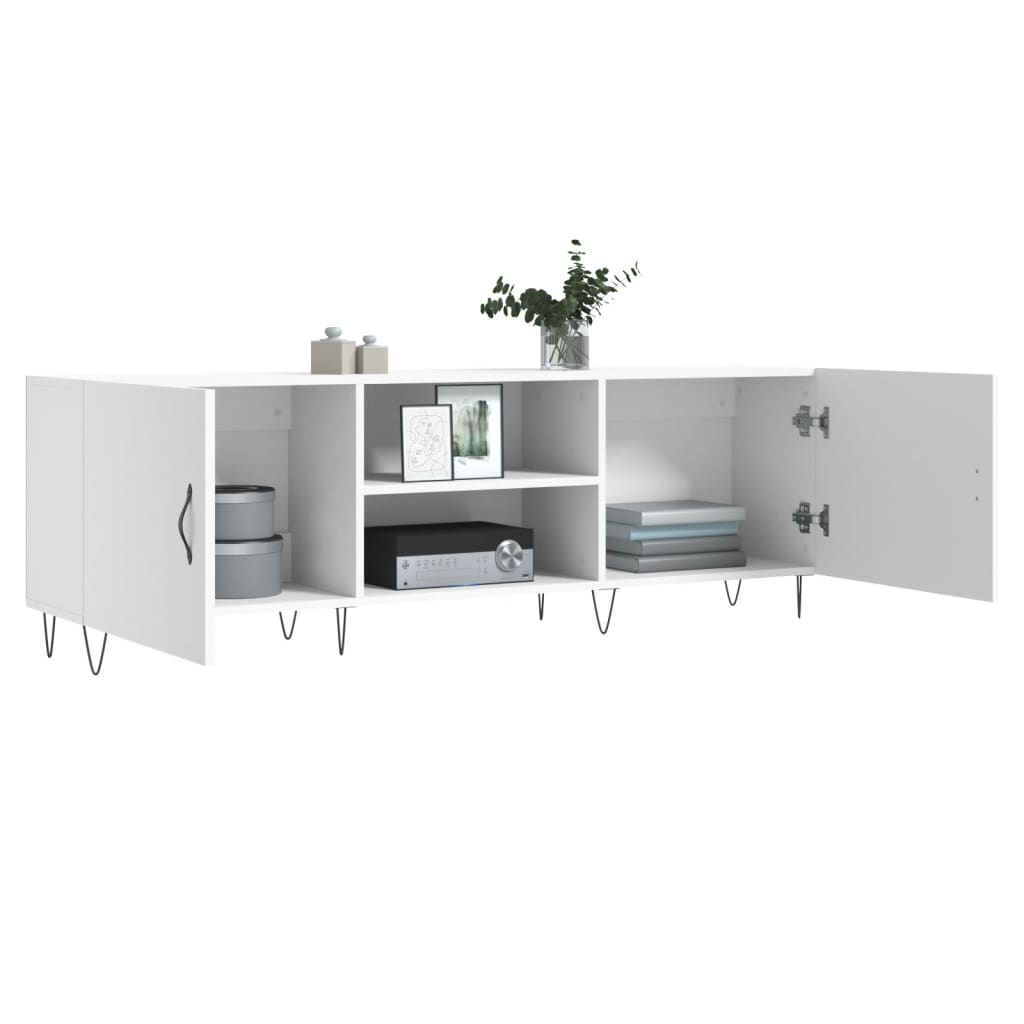 Tv-Meubel 50X30X50 Cm Bewerkt Hout Wit