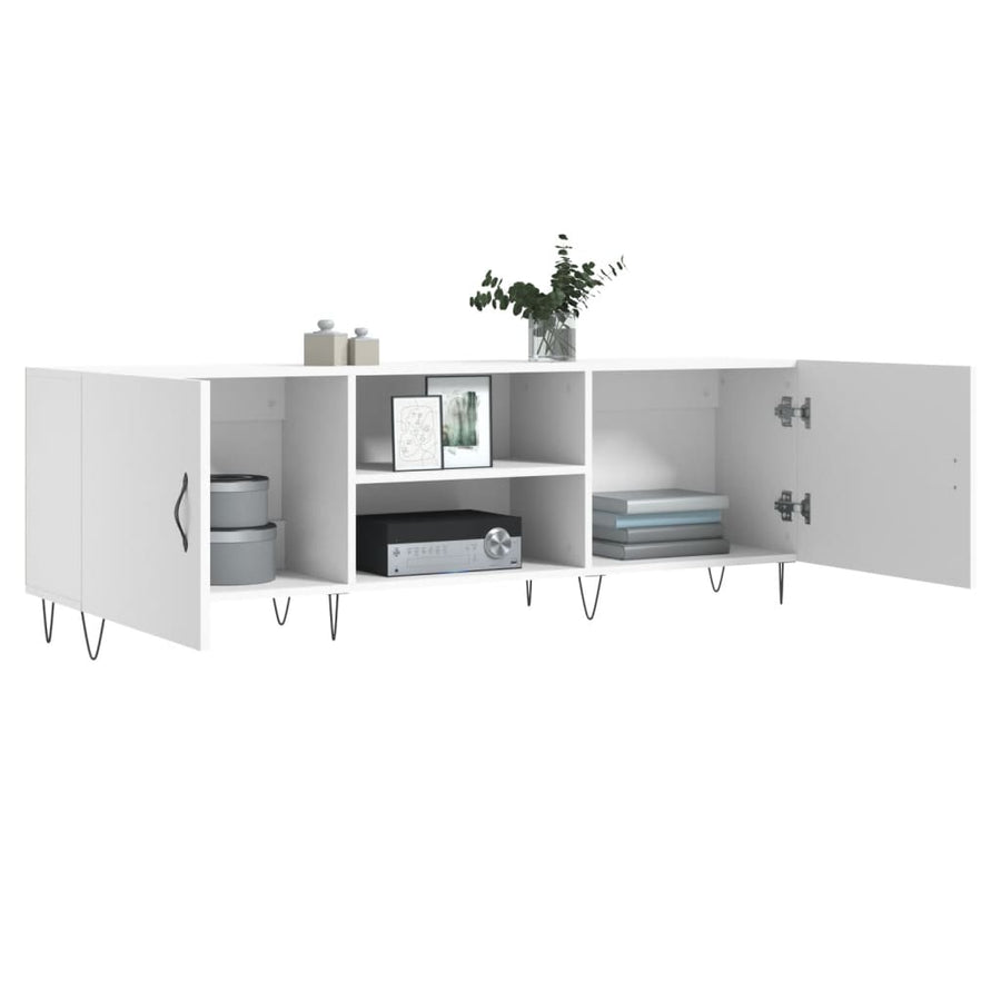 Tv-Meubel 50X30X50 Cm Bewerkt Hout Wit