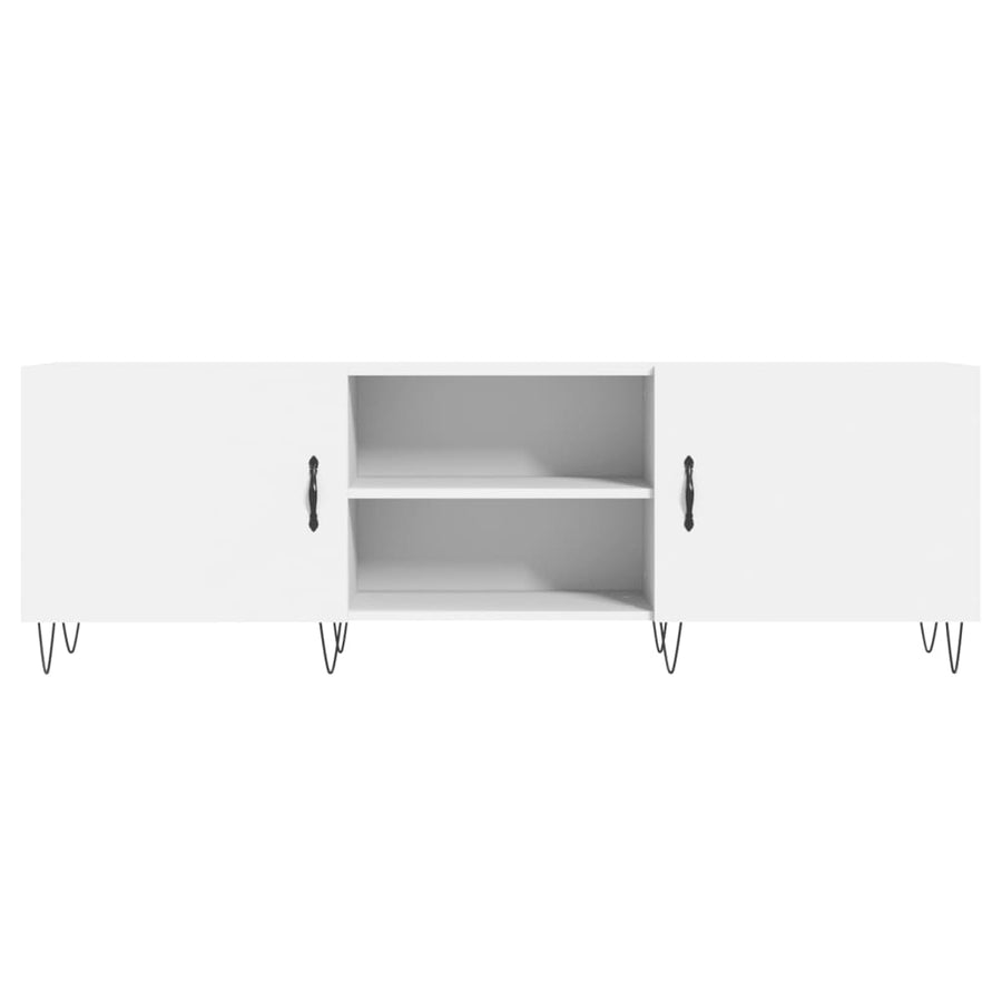 Tv-Meubel 50X30X50 Cm Bewerkt Hout Wit