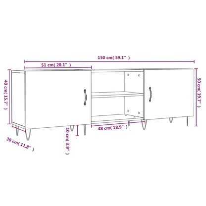 Tv-Meubel 50X30X50 Cm Bewerkt Hout Kleurig Sonoma eiken