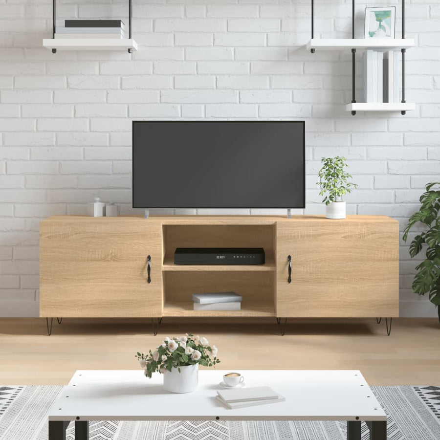 Tv-Meubel 50X30X50 Cm Bewerkt Hout Kleurig Sonoma eiken