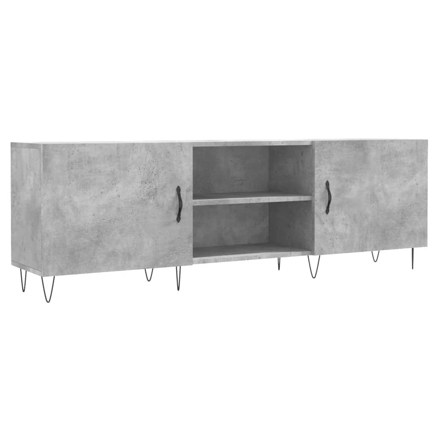 Tv-Meubel 50X30X50 Cm Bewerkt Hout Betongrijs