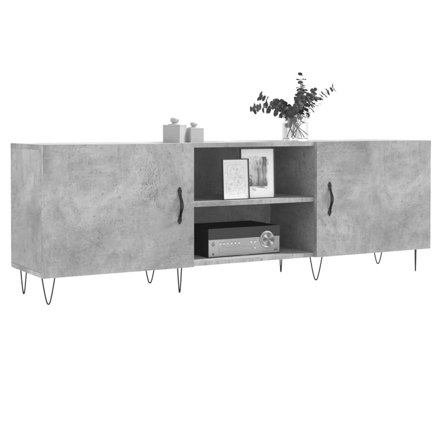 Tv-Meubel 50X30X50 Cm Bewerkt Hout Betongrijs