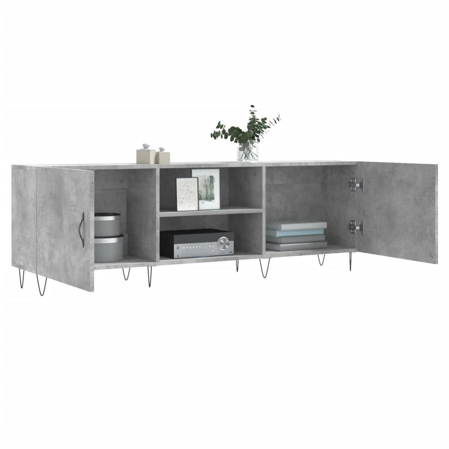 Tv-Meubel 50X30X50 Cm Bewerkt Hout Betongrijs