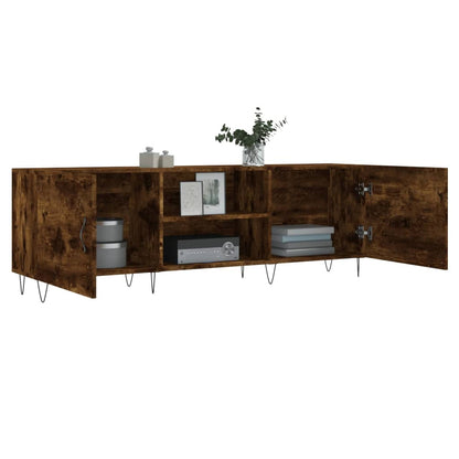 Tv-Meubel 150X30X50 Cm Bewerkt Hout Gerookt Eikenkleurig