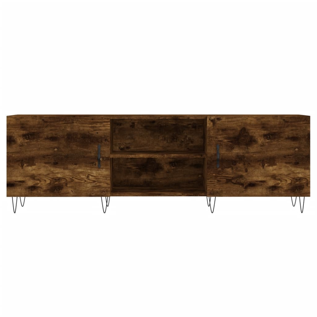 Tv-Meubel 150X30X50 Cm Bewerkt Hout Gerookt Eikenkleurig