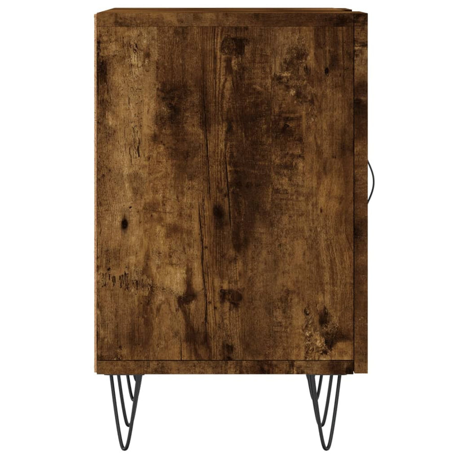 Tv-Meubel 150X30X50 Cm Bewerkt Hout Gerookt Eikenkleurig