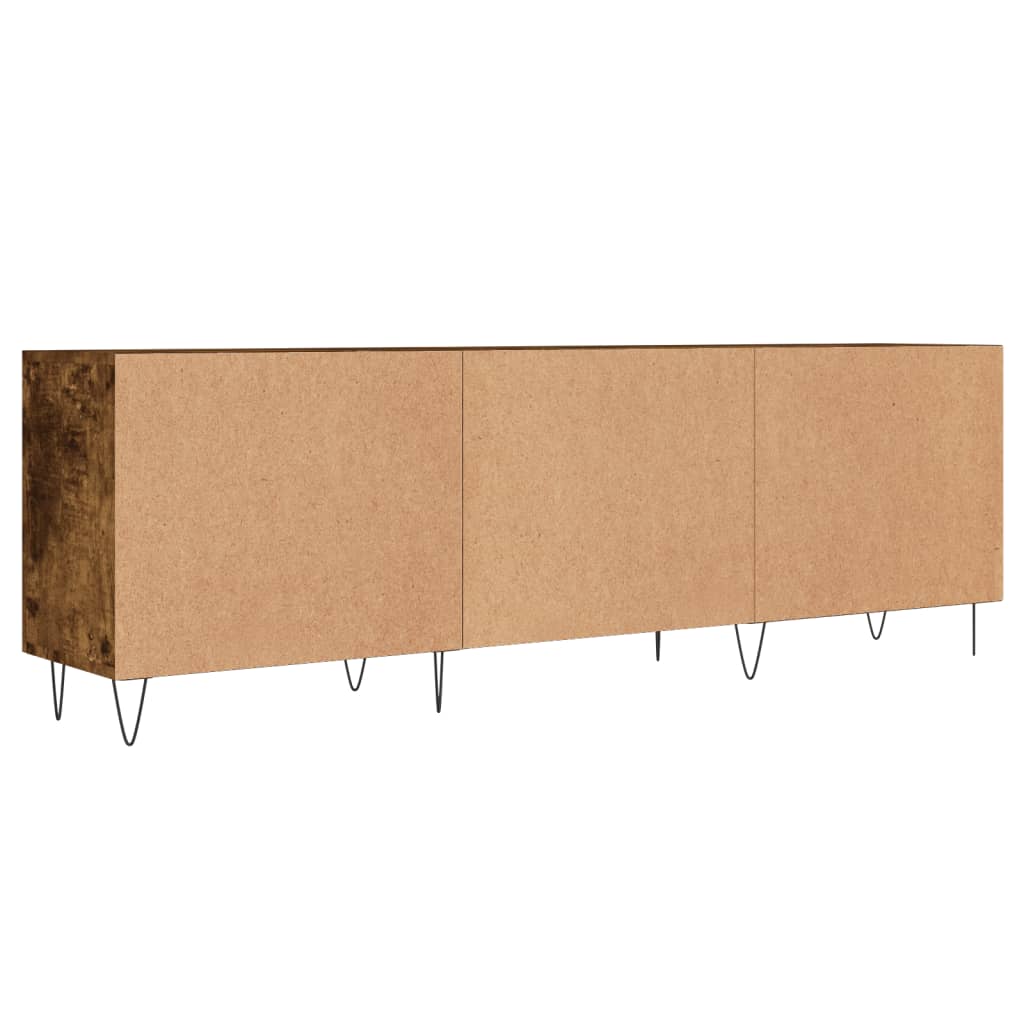 Tv-Meubel 150X30X50 Cm Bewerkt Hout Gerookt Eikenkleurig