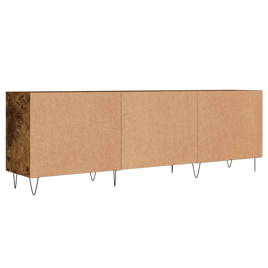 Tv-Meubel 150X30X50 Cm Bewerkt Hout Gerookt Eikenkleurig