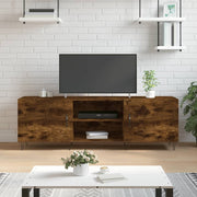 Tv-meubel 150x30x50 cm bewerkt hout gerookt eiken