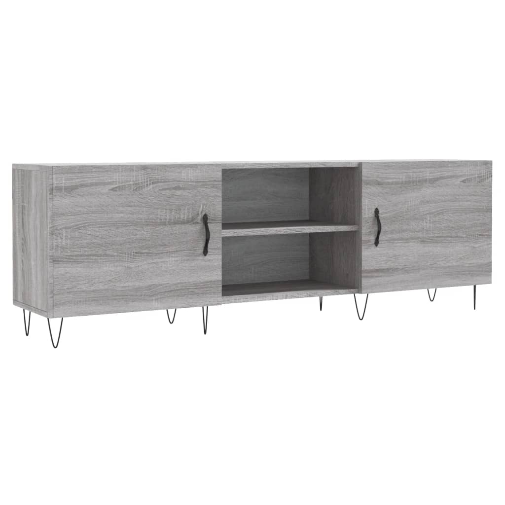 Tv-Meubel 50X30X50 Cm Bewerkt Hout Eikenkleurig Grijs sonoma