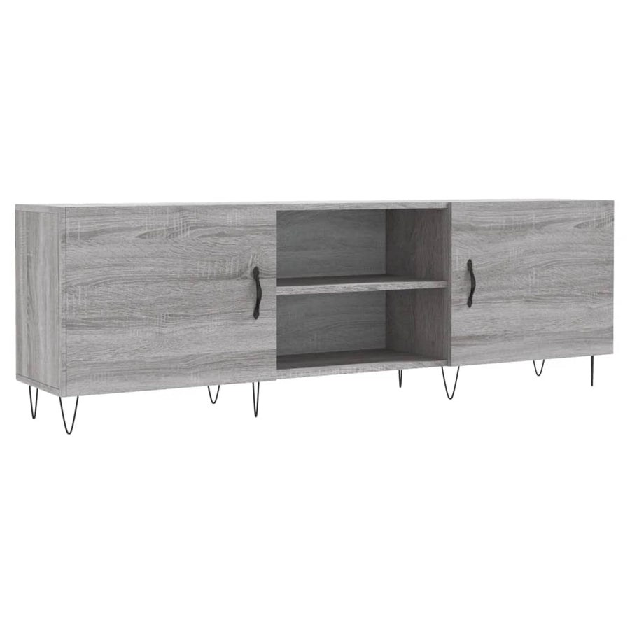 Tv-Meubel 50X30X50 Cm Bewerkt Hout Eikenkleurig Grijs sonoma