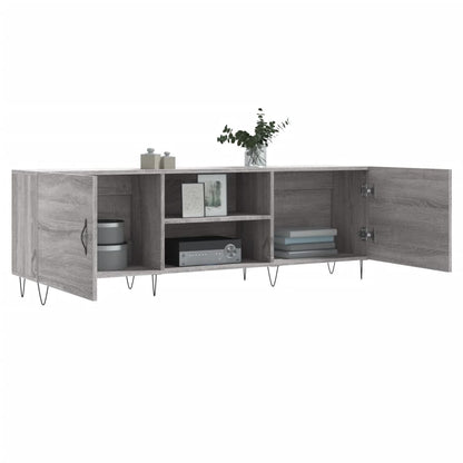 Tv-Meubel 50X30X50 Cm Bewerkt Hout Eikenkleurig Grijs sonoma
