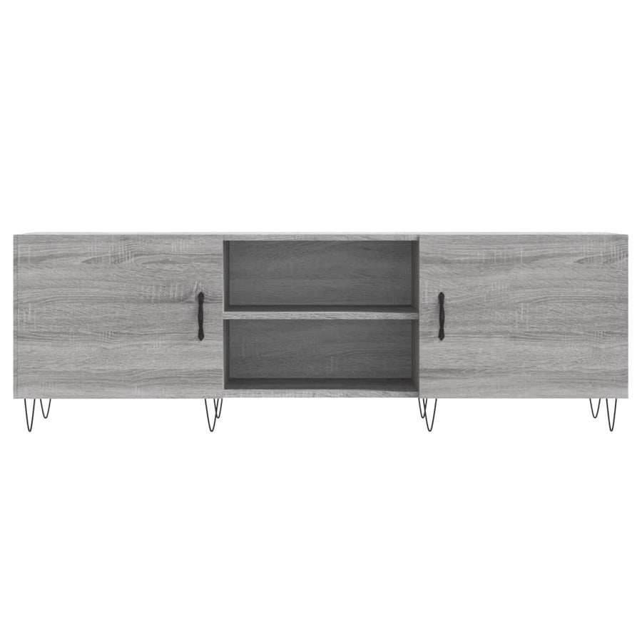 Tv-Meubel 50X30X50 Cm Bewerkt Hout Eikenkleurig Grijs sonoma
