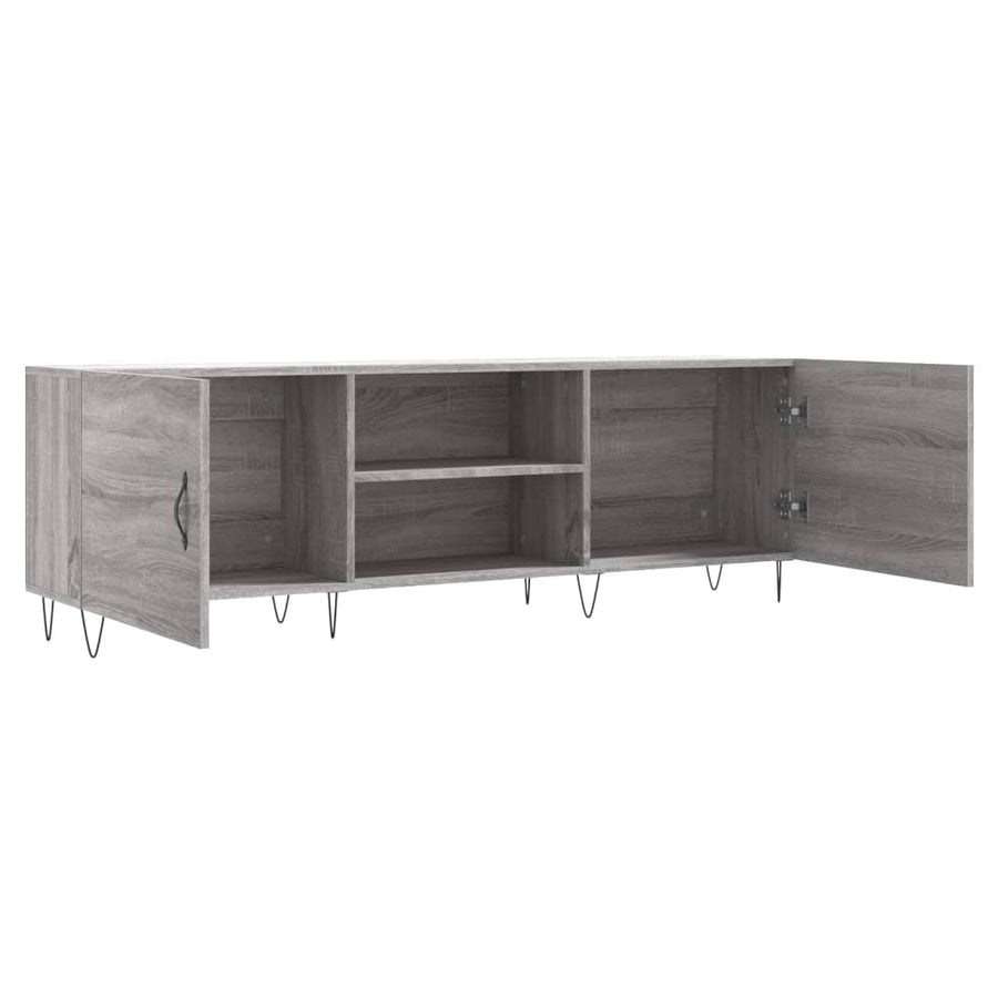 Tv-Meubel 50X30X50 Cm Bewerkt Hout Eikenkleurig Grijs sonoma