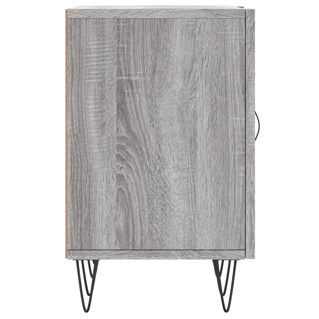 Tv-Meubel 50X30X50 Cm Bewerkt Hout Eikenkleurig Grijs sonoma