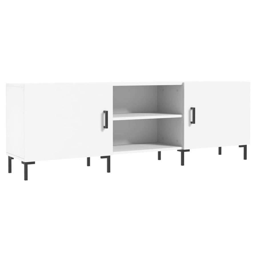 Tv-Meubel 50X30X50 Cm Bewerkt Hout Wit